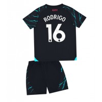Camisa de time de futebol Manchester City Rodri Hernandez #16 Replicas 3º Equipamento Infantil 2023-24 Manga Curta (+ Calças curtas)